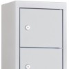 Steel Mini Locker with 10 compartments (Light gray doors)